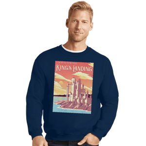 Shirts Crewneck Sweater, Unisex / Small / Navy Visit King's Landing