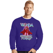 Load image into Gallery viewer, Shirts Crewneck Sweater, Unisex / Small / Violet Scarlet Witch Wanda
