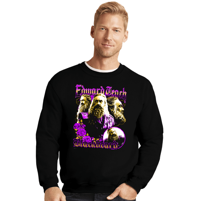 Secret_Shirts Crewneck Sweater, Unisex / Small / Black Blackbeard