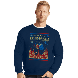 Shirts Crewneck Sweater, Unisex / Small / Navy Ce Le Brate