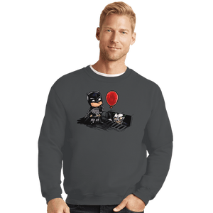 Secret_Shirts Crewneck Sweater, Unisex / Small / Charcoal Batman IT