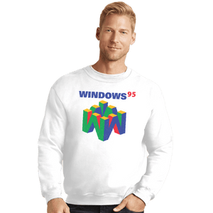 Shirts Crewneck Sweater, Unisex / Small / White Operating System