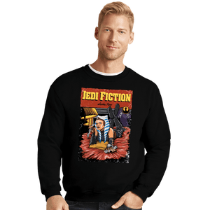 Daily_Deal_Shirts Crewneck Sweater, Unisex / Small / Black Jedi Fiction
