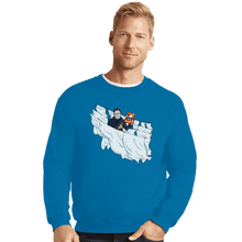Load image into Gallery viewer, Daily_Deal_Shirts Crewneck Sweater, Unisex / Small / Sapphire Slasher Time
