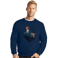 Load image into Gallery viewer, Shirts Crewneck Sweater, Unisex / Small / Navy Force King
