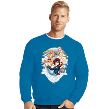 Load image into Gallery viewer, Secret_Shirts Crewneck Sweater, Unisex / Small / Sapphire The Sky Pirates

