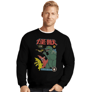 Shirts Crewneck Sweater, Unisex / Small / Black Kaiju Sentai