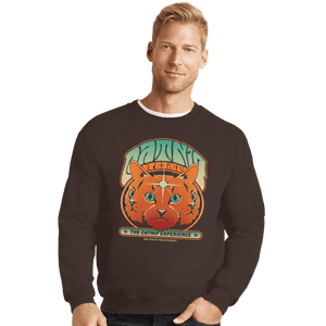 Daily_Deal_Shirts Crewneck Sweater, Unisex / Small / Dark Chocolate Catnip Experience