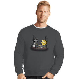 Shirts Crewneck Sweater, Unisex / Small / Charcoal Snotghetti
