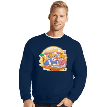 Load image into Gallery viewer, Shirts Crewneck Sweater, Unisex / Small / Navy Ramen Cart
