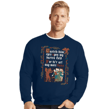 Load image into Gallery viewer, Daily_Deal_Shirts Crewneck Sweater, Unisex / Small / Navy Illuminated Fields
