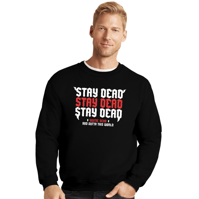 Secret_Shirts Crewneck Sweater, Unisex / Small / Black Outta This World