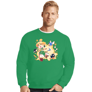 Shirts Crewneck Sweater, Unisex / Small / Irish Green For The Mayor!