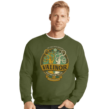 Load image into Gallery viewer, Secret_Shirts Crewneck Sweater, Unisex / Small / Military Green Eternal Brew
