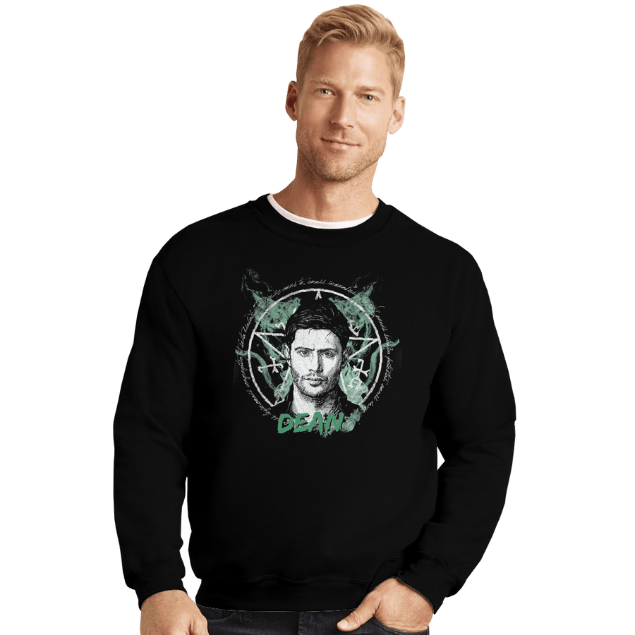 Shirts Crewneck Sweater, Unisex / Small / Black Supernatural Dean