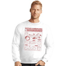 Load image into Gallery viewer, Secret_Shirts Crewneck Sweater, Unisex / Small / White Shotaro Kaneda Bike
