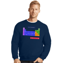 Load image into Gallery viewer, Secret_Shirts Crewneck Sweater, Unisex / Small / Navy Periodic Table of Powerups
