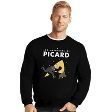 Load image into Gallery viewer, Shirts Crewneck Sweater, Unisex / Small / Black Les Aventures De Picard

