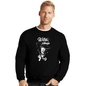 Shirts Crewneck Sweater, Unisex / Small / Black Witch Please