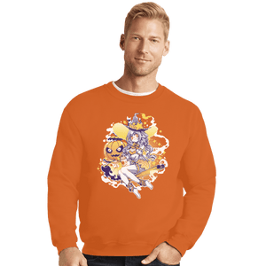 Shirts Crewneck Sweater, Unisex / Small / Red Pumpkin Spice Witch