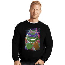 Load image into Gallery viewer, Daily_Deal_Shirts Crewneck Sweater, Unisex / Small / Black Glitch Donatello

