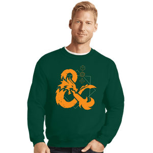 Daily_Deal_Shirts Crewneck Sweater, Unisex / Small / Forest Basements & Dragons