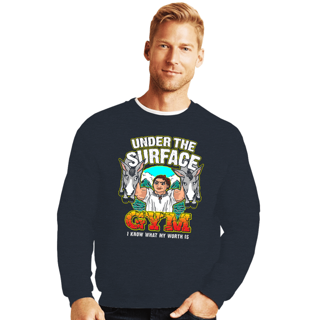 Shirts Crewneck Sweater, Unisex / Small / Dark Heather Luisa's Gym (Grey)