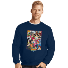 Load image into Gallery viewer, Shirts Crewneck Sweater, Unisex / Small / Navy Dark Tournament Clash Of Demons
