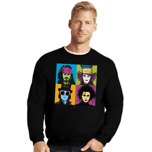 Daily_Deal_Shirts Crewneck Sweater, Unisex / Small / Black Pop Depps