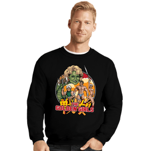 Daily_Deal_Shirts Crewneck Sweater, Unisex / Small / Black Golden Axe Girls