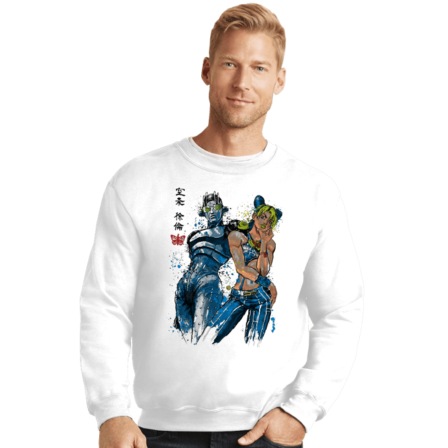 Shirts Crewneck Sweater, Unisex / Small / White Stone Ocean