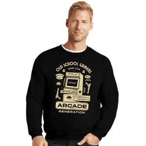 Shirts Crewneck Sweater, Unisex / Small / Black Arcade Gamers