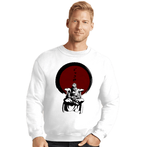 Shirts Crewneck Sweater, Unisex / Small / White Piccolo Zen