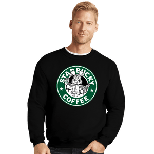 Shirts Crewneck Sweater, Unisex / Small / Black Starbucky Coffee