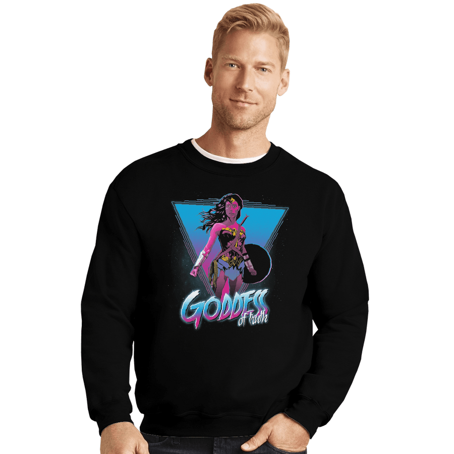 Shirts Crewneck Sweater, Unisex / Small / Black Goddess of Truth