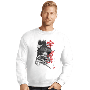 Shirts Crewneck Sweater, Unisex / Small / White Western Bebop