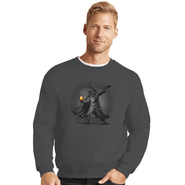 Daily_Deal_Shirts Crewneck Sweater, Unisex / Small / Charcoal Orb Thrower