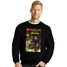 Load image into Gallery viewer, Secret_Shirts Crewneck Sweater, Unisex / Small / Black No Way Home Comics
