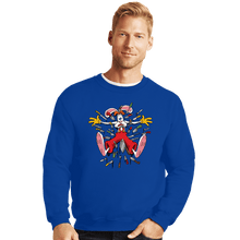 Load image into Gallery viewer, Daily_Deal_Shirts Crewneck Sweater, Unisex / Small / Royal Blue Knives Out Roger
