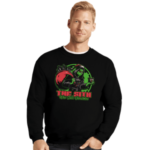 Daily_Deal_Shirts Crewneck Sweater, Unisex / Small / Black The Sith Who Stole Christmas