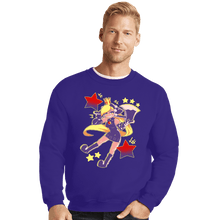 Load image into Gallery viewer, Daily_Deal_Shirts Crewneck Sweater, Unisex / Small / Violet Doppleganger
