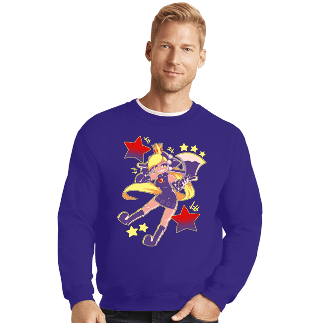 Daily_Deal_Shirts Crewneck Sweater, Unisex / Small / Violet Doppleganger