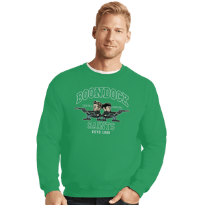 Secret_Shirts Crewneck Sweater, Unisex / Small / Irish Green Boondock Saints 1999