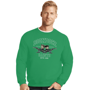 Secret_Shirts Crewneck Sweater, Unisex / Small / Irish Green Boondock Saints 1999