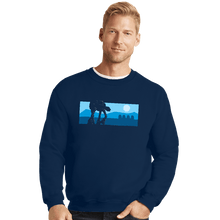 Load image into Gallery viewer, Secret_Shirts Crewneck Sweater, Unisex / Small / Navy Snowy Invasion
