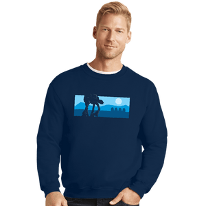 Secret_Shirts Crewneck Sweater, Unisex / Small / Navy Snowy Invasion