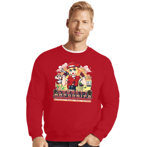 Shirts Crewneck Sweater, Unisex / Small / Red Casket Mechanics