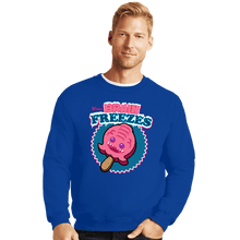 Load image into Gallery viewer, Daily_Deal_Shirts Crewneck Sweater, Unisex / Small / Royal Blue Krang&#39;s Brain Freezes
