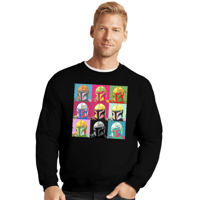 Daily_Deal_Shirts Crewneck Sweater, Unisex / Small / Black Mando Monroe