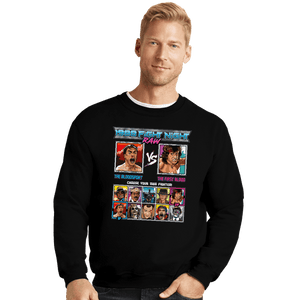 Daily_Deal_Shirts Crewneck Sweater, Unisex / Small / Black 1988 Fight Night Raw